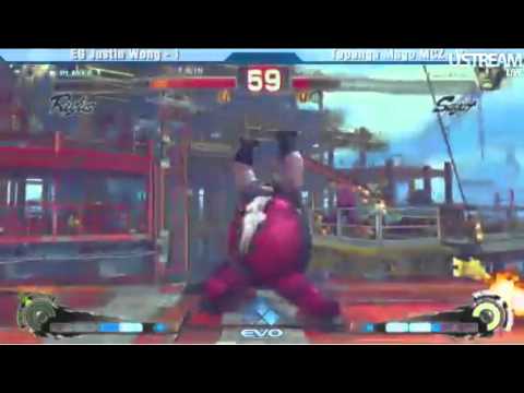 EVO 2011 SSF4 AE - Mago (Sagat) vs Justin Wong (Rufus)