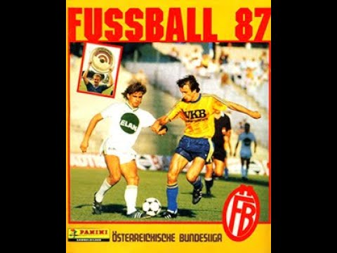 STICKERS PANINI AUSTRIAN CHAMPIONSHIP 1987 LASK