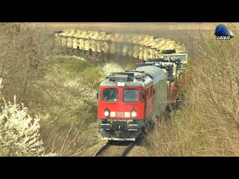 Military Equipment Train 💣 Tren cu Echipament Militar in Biharia - 06 April 2022