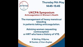 UKCPA: Anticoagulation in Women’s Health