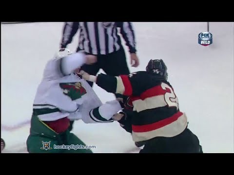 Clayton Stoner vs Chris Neil Nov 20, 2013