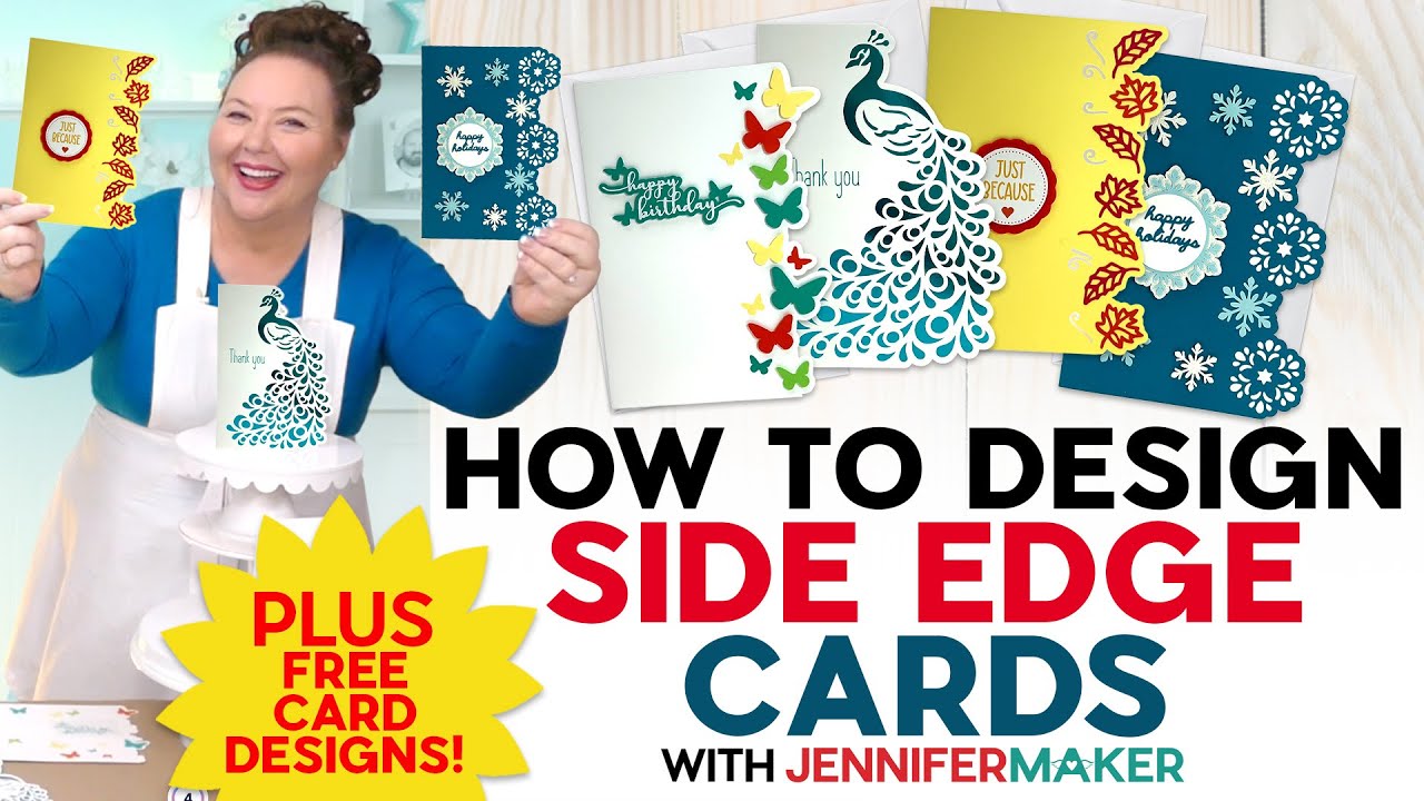 How To Create Perfect Side Edge Cards | Birthday, Holidays, And Custom Cards!