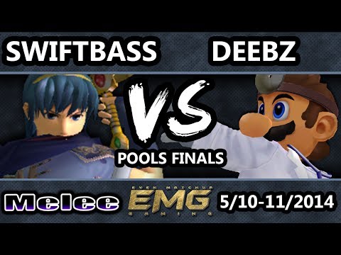 GOML - Swiftbass (Fox, Marth) Vs. Deebz (Doctor Mario) SSBM Pools Winners Finals - Smash Melee