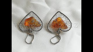 Náušnice z polského jantaru NP-23