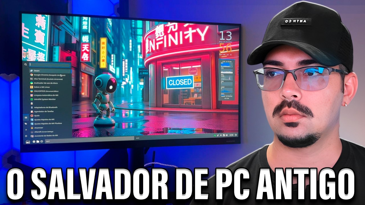 WINDOWS NÃO RODA! 👋 Instalei o Sistema que NÃO TRAVA (6GB de Disco) MX OS