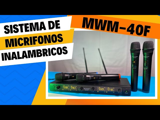 Vídeo relacionado con MELONARE Sistema de micrófono inalámbrico de 4 Canales, Juego de micrófono inalámbrico Compacto UHF con Frecuencias de 4 x 10, Rango de 200 pies, micrófono de Mano dinámico para Cantar, Karaoke