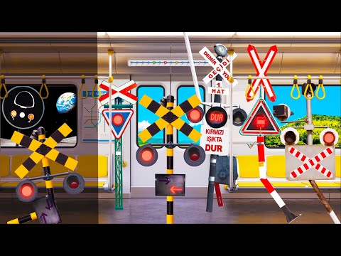 The Railroad Crossing Left Behind on the Last Train After Service Ends