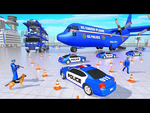 Grand Police Transport Truck: Transport Modern Police Car With Cargo Ship 2 | Android iOS Gameplay