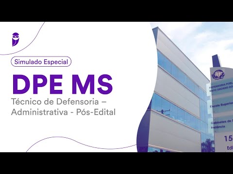 Simulado DPE MS – Técnico de Defensoria – Administrativa - Pós-Edital – Instituto AOCP - Correção