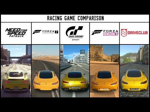 NFS PAYBACK vs GT SPORT vs FORZA 7 vs HORIZON 3 vs DRIVECLUB - Mercedes AMG GTS