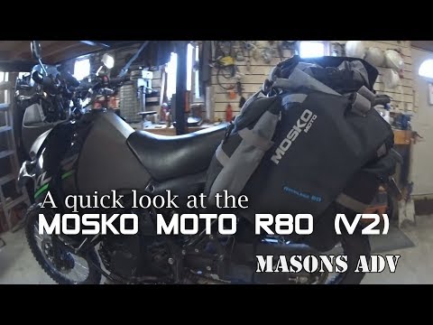 Mosko Moto Reckless 80 (V2) luggage installed on the klr 650