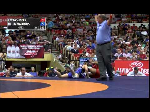 55kg f, Helen Maroulis, Sunkist Kids vs Jacarra Winchester, Titan Mercury WC