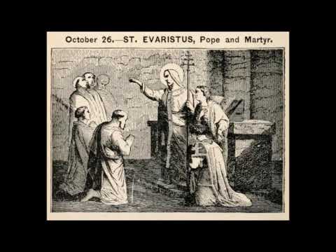 Oct 26 - Saint Evaristus -  Pope - Martyr - 0112 - Rome