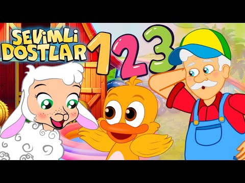 Tonton Dede'nin Çiftliği'nde Hayvanları Sayalım💚 (YENİ👑) Sevimli Dostlar Bebek ve Çocuk Şarkıları