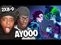 WE FINALLY SEE WHY THIS ARC IS LEGENDARY 2x8 9 SHOCKED US Demon Slayer Reaction