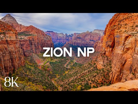 Zion National Park 8K TV Screensaver – No Music, Just Breathtaking Nature Photos