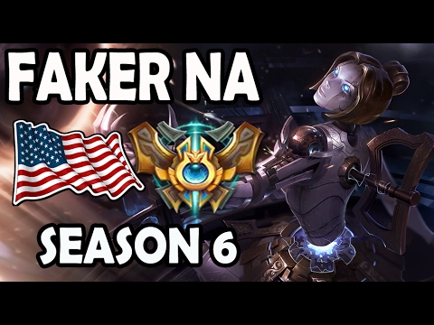 SKT T1 Faker Orianna vs Ryze MID Ranked Challenger NA