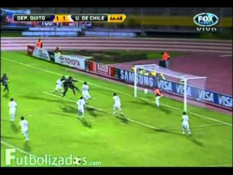 Dep. Quito 4 - U. de Chile 1. Copa Libertadores 2012.