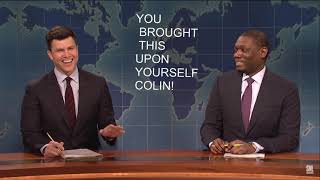 Che and Colin trying to cancel each other for 10 minutes and 9 seconds || Weekend Update @SNL