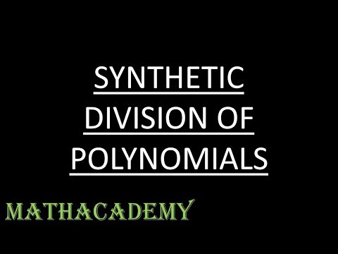 Synthetic Division of Polynomials | Algebra II | Mathacademy
