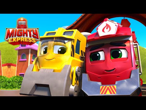 Brock Builds the Perfect Tower 🗼 | Mighty Express Clips | Cartoons for Kids