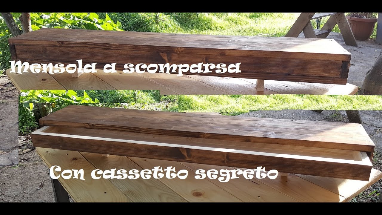 #Mensola a scomparsa con #secret box  DIY