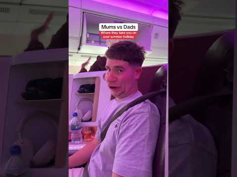 Mums vs Dads when they take you on your summer holiday 😂#shorts