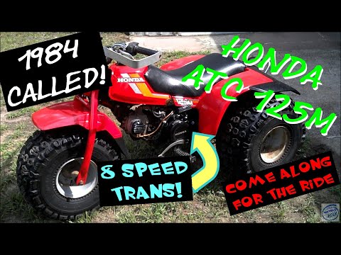 1984 HONDA ATC 125M 3-Wheeler Trike RESTORATION & Quick Ride... 200S 200X 250R 250SX 350X BABY BRO!