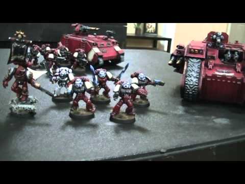 Blood Ravens vs Eldar intro- Blue Table Painting