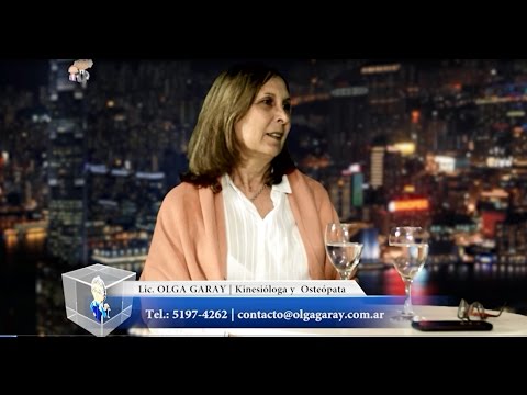 La Lic. Olga Garay en el programa de TV