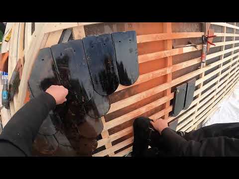 Kupfer Dachrinne am Krüppelwalm anbringen Teil 2 - Live vom Biberschwanzdach in Leisnig