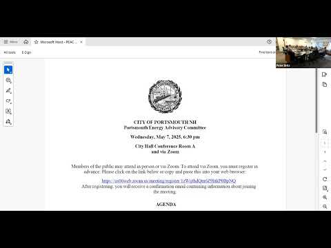 5.7.2025 Portsmouth Energy Advisory Committee