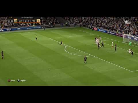 Gol de falta no último  lance