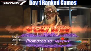 Tekken 7 Leroy Smith Ranked Games Vanquisher - Mighty Warrior (Day 1 Gameplay JP Server)