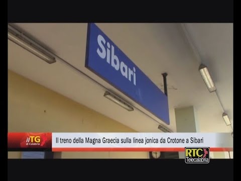 Il treno della Magna Graecia sulla linea jonica da Crotone a Sibari RTC TELECALABRIA