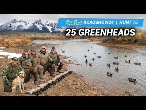 MALLARDS AND SNOWFALL! Covered in Ducks on Shallow Mountain Stream | #ROADSHOW24 HUNT 15