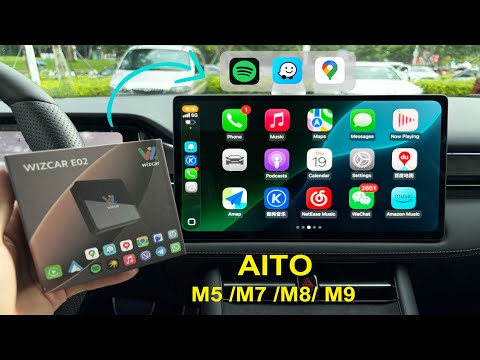 WIZCAR E02 для AITO M5/M7/M8/M9 AppleCarPlay & AndroidAuto, GoogleMaps, Spotify - фото 1 - id-p2692740020