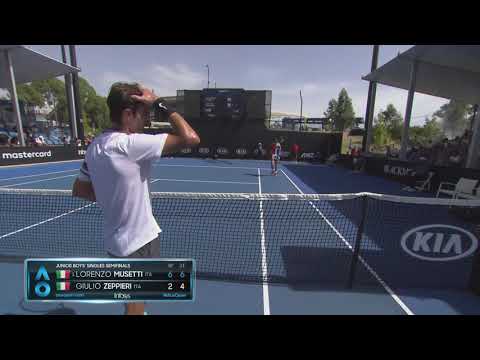 AO Highlights: Musetti v Zeppieri Semifinals | Wide World of Sports
