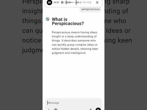 What is Perspicacious?