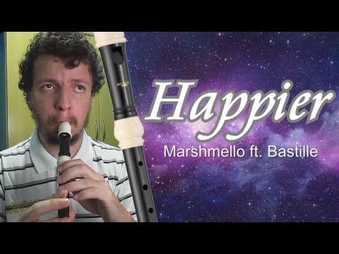 Happier - Mashmello ft. Bastille - Recorder flute cover