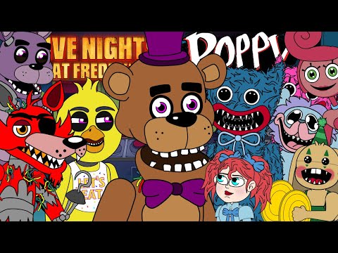 FNAF vs Poppy Playtime (Parody Horror Animation)