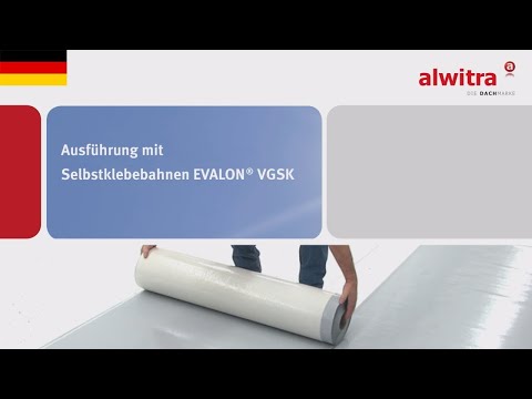 alwitra Flachdach: Ausführung mit Selbstklebebahnen EVALON® VGSK