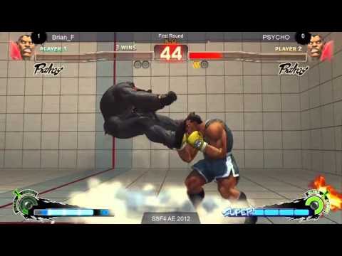 SSF4 AE2012 WA Psycho vs Brian F - Tampa Never Sleeps 4 Top 8