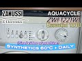 Zanussi Electrolux ZWF1221W AQUACYCLE 1200 Essential Synthetics 60ºC Daily LAST VIDEO OF MACHINE