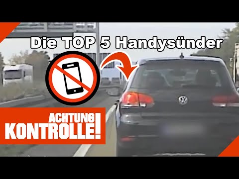 Die Top 5 Handynutzer am Steuer! "Fröhlich am TELEFONIEREN!" | Kabel Eins | Achtung Kontrolle
