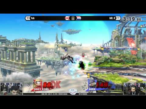 GOML 2016 - Yoh (Diddy) vs LLL Mr. R (Sheik) - SSB4 Top 32 Winners