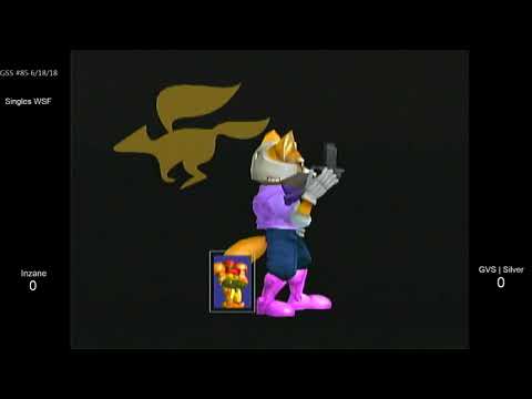 GSS 85 SSBM - Inzane (Samus) vs. GVS | Silver Alloy (Fox) - Melee WSF