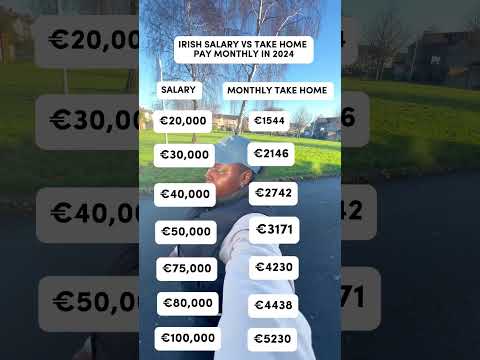 Irish Salary vs Take Home in 2024 🇮🇪 #ireland #trending #foreigners #livinginireland