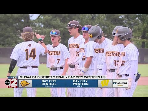 HS Baseball: D1 District Final - Bay City Western wins close semifinal over Dow; takes down Central,