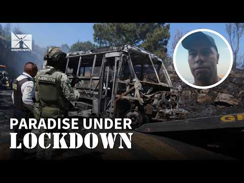 Tourist describes chaotic scenes of cartel violence in Mexico after killing of kingpin